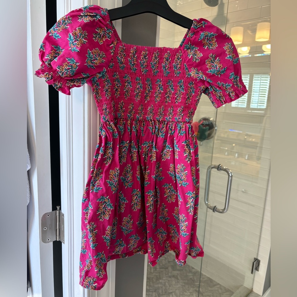 JCrew Crewcuts Pink Smocked Dress